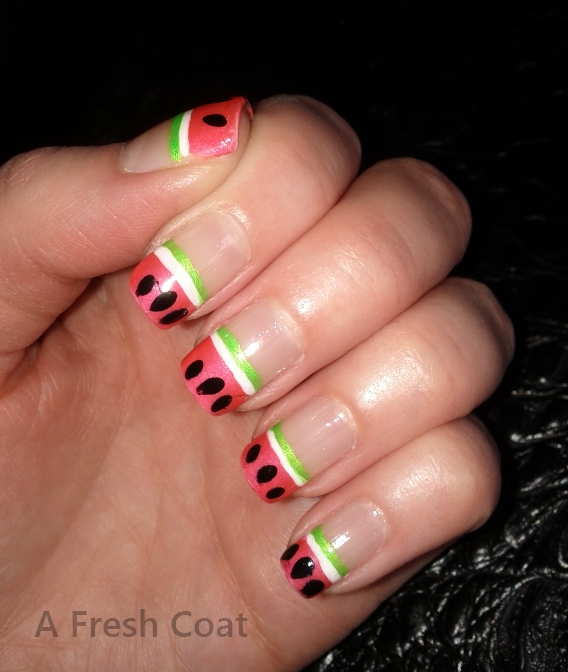 Watermelon French Tips